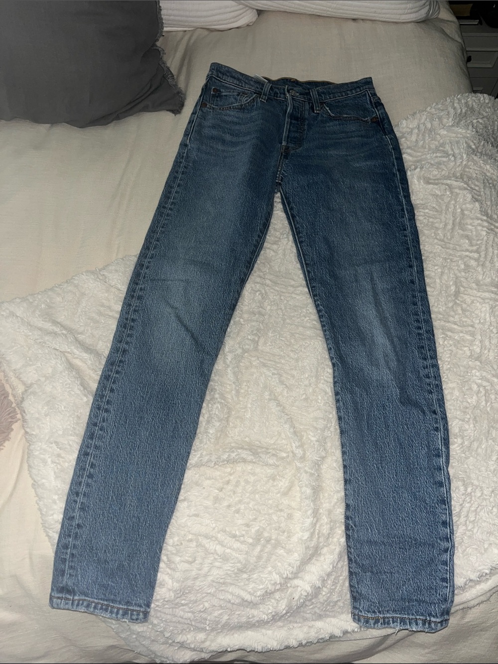 Levi’s Women’s Skinny 501 Blue Denim Jeans